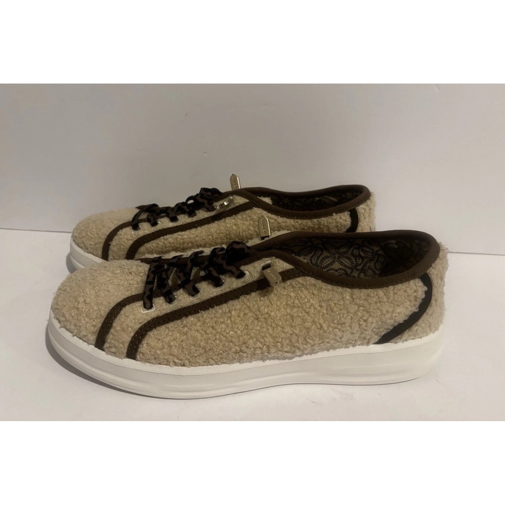 Hey Dude Karina Sherpa Women's Size 10 Marshmallow Leo Beige Brown